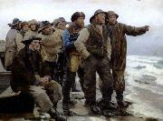 Michael Ancher Will he round the point oil painting reproduction